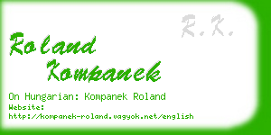 roland kompanek business card